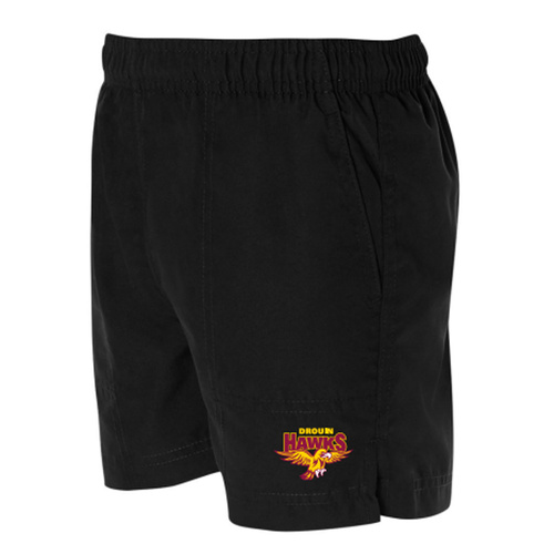 WORKWEAR, SAFETY & CORPORATE CLOTHING SPECIALISTS PODIUM SPORT SHORT - KIDS (Inc Print Left Leg)