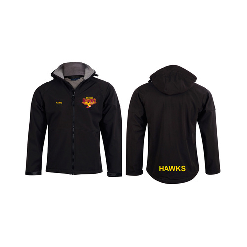 WORKWEAR, SAFETY & CORPORATE CLOTHING SPECIALISTS Men's Softshell Full Zip Hoodie (Inc Emb Left Chest/Back)