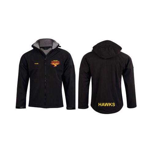 WORKWEAR, SAFETY & CORPORATE CLOTHING SPECIALISTS - Men's Softshell Full Zip Hoodie (Inc Emb Left Chest/Back)