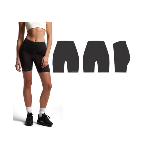 WORKWEAR, SAFETY & CORPORATE CLOTHING SPECIALISTS WOS ACTIVE BIKE SHORTS (Included Print Right Leg)