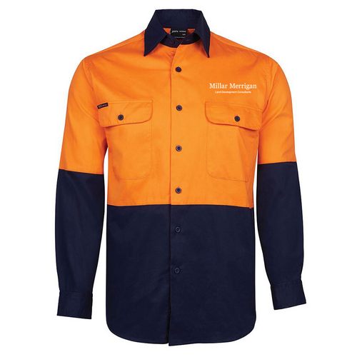 WORKWEAR, SAFETY & CORPORATE CLOTHING SPECIALISTS - JB's HI VIS L/S 150G SHIRT