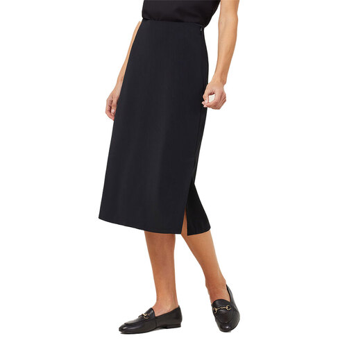 WORKWEAR, SAFETY & CORPORATE CLOTHING SPECIALISTS - CREPE STRETCH MIDI LENGTH A-LINE SKIRT