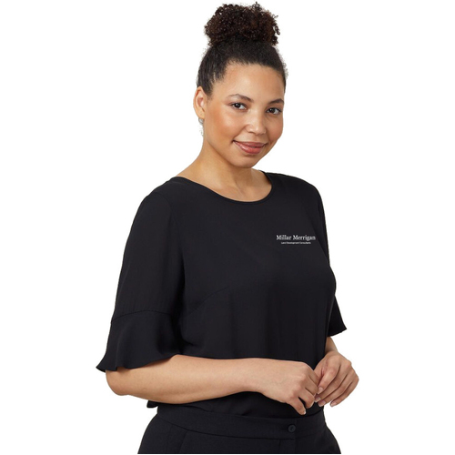 WORKWEAR, SAFETY & CORPORATE CLOTHING SPECIALISTS FLUTED SLEEVE TOP