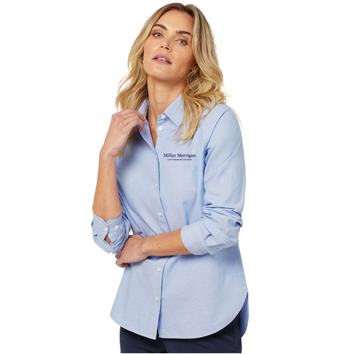 WORKWEAR, SAFETY & CORPORATE CLOTHING SPECIALISTS - COTTON CHAMBRAY LONG SLEEVE SHIRT - Womens