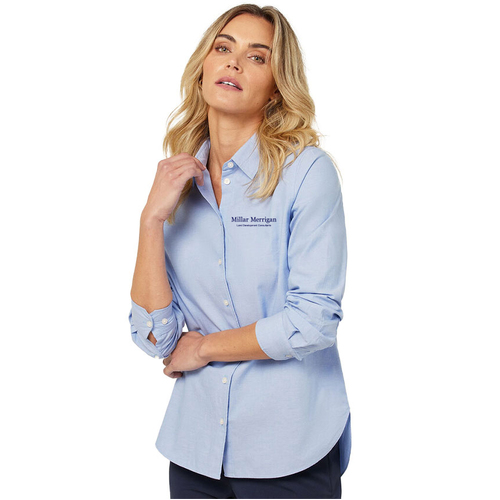 WORKWEAR, SAFETY & CORPORATE CLOTHING SPECIALISTS COTTON CHAMBRAY LONG SLEEVE SHIRT - Womens
