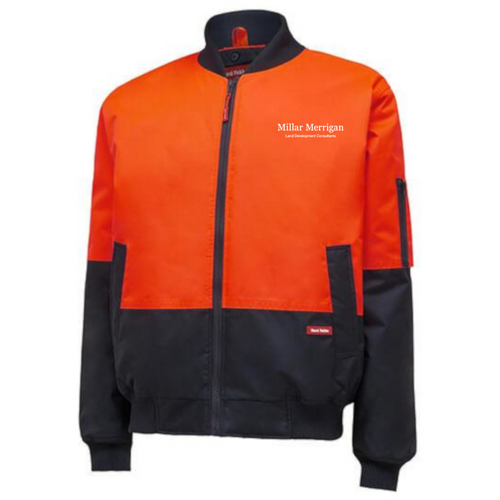 WORKWEAR, SAFETY & CORPORATE CLOTHING SPECIALISTS - Core - HI-VISIBILITY 2TONE BOMBER JACKET