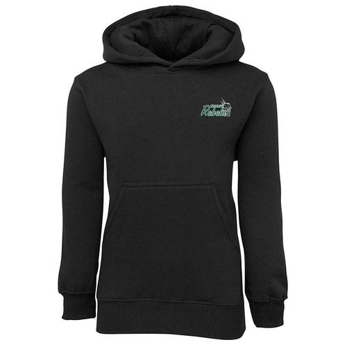 WORKWEAR, SAFETY & CORPORATE CLOTHING SPECIALISTS - JB's KIDS FLEECY HOODIE (Inc Front & Back Logos)