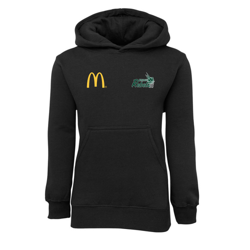 WORKWEAR, SAFETY & CORPORATE CLOTHING SPECIALISTS - JB's KIDS FLEECY HOODIE (Inc Front & Back Logos)