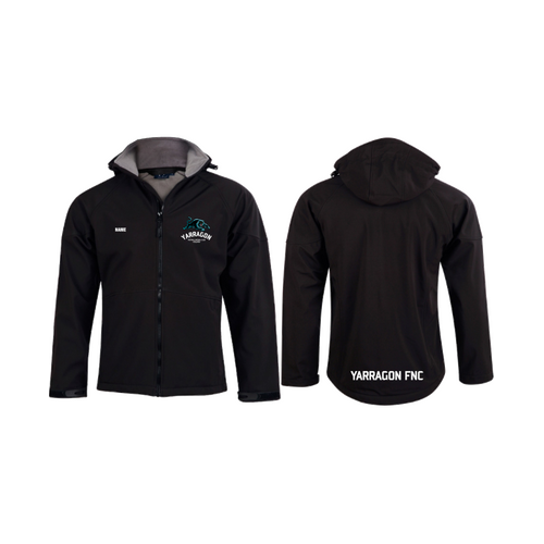 WORKWEAR, SAFETY & CORPORATE CLOTHING SPECIALISTS Men's Softshell Full Zip Hoodie (Inc EMB Left Chest/Back)