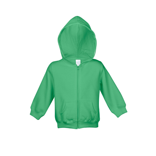 WORKWEAR, SAFETY & CORPORATE CLOTHING SPECIALISTS - Babies Cotton/Poly Fleece Zip Hoodie (Inc EMB Left Chest)