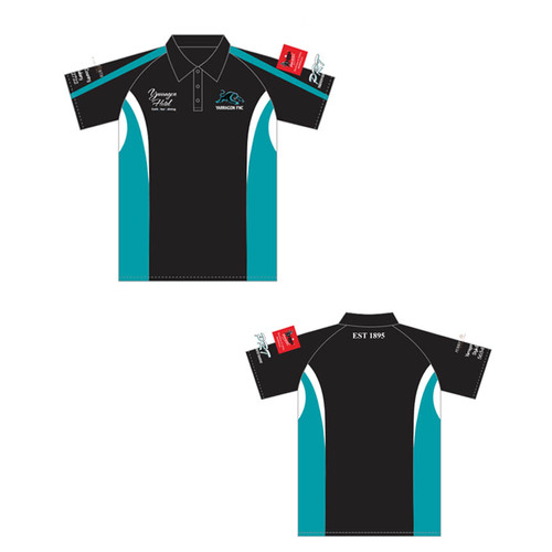 WORKWEAR, SAFETY & CORPORATE CLOTHING SPECIALISTS Yarragon FNC Sublimated Polo Top short sleeve (Adult) - 160 gsm cooldry (Inc Logos)