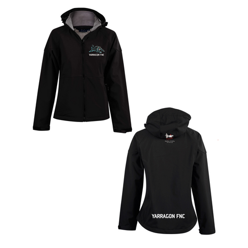 WORKWEAR, SAFETY & CORPORATE CLOTHING SPECIALISTS Ladies Softshell Full Zip Hoodie (Inc Embroidery Logo)
